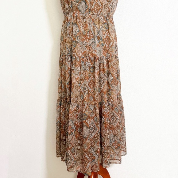 Coldwater Creek Patchwork Print Metallic Accent Maxi Dress - Picture 6 of 9